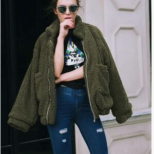 Casual Warm Faux Shearling Coat Jacket
